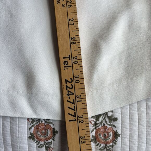 RAMY BROOK Ivory White Shift Laced Up Detail Dress Size 6 Bride Cocktail - Picture 4 of 10